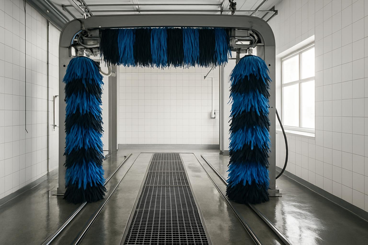 Clean car being detailed at BubbleRah Car Wash